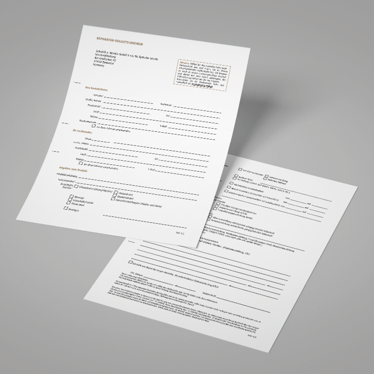 Repair cover letter
