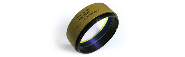 Vorschraubbarer Laserfilter