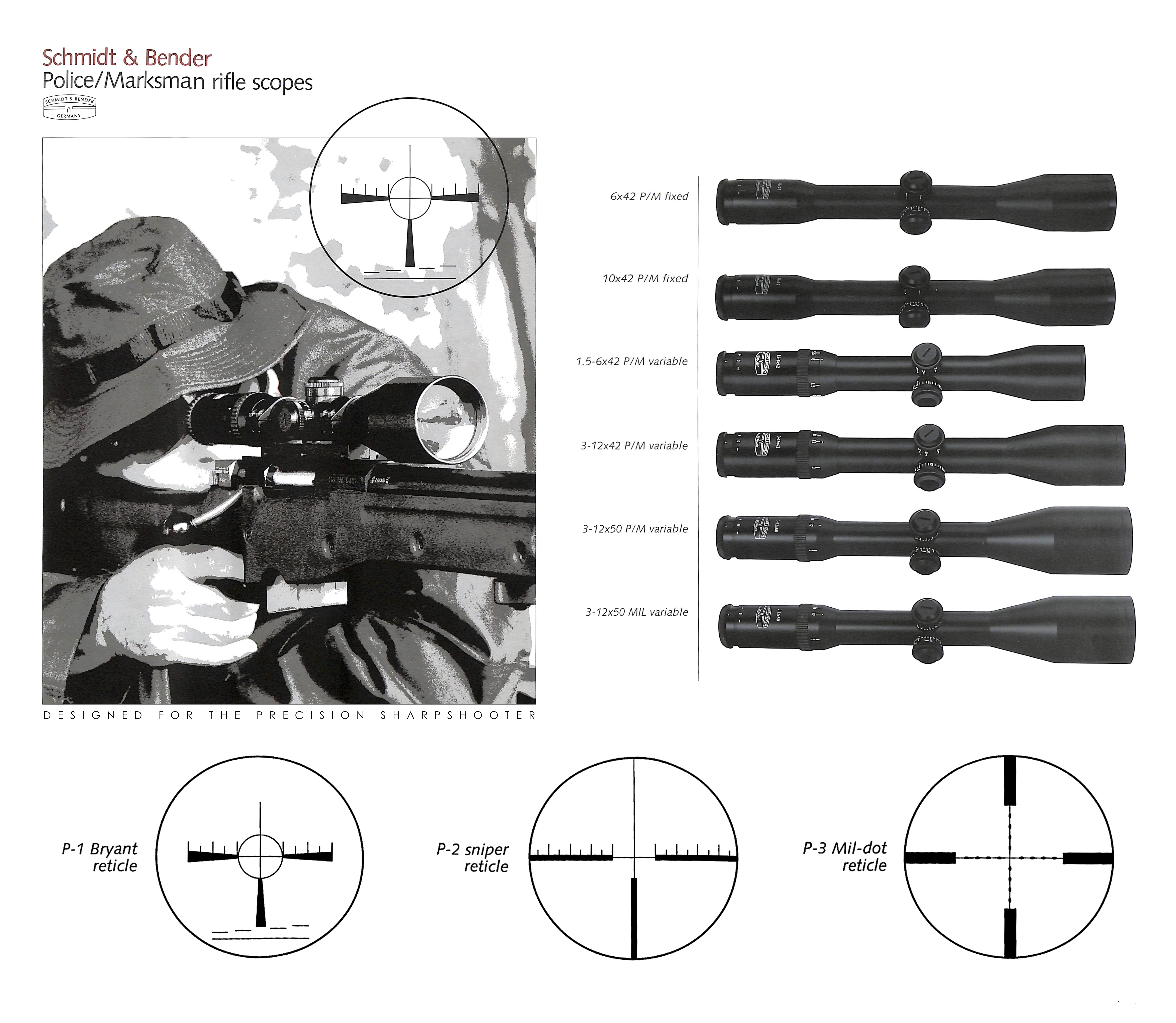 Various Police/Marksman riflescopes